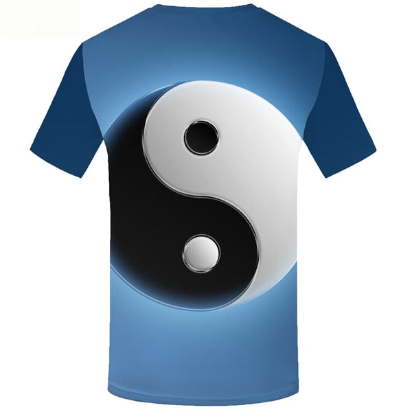 
Yinyang T-shirt Men Gossip Shirt Print Harajuku Tshirts Cool Short Sleeve
                