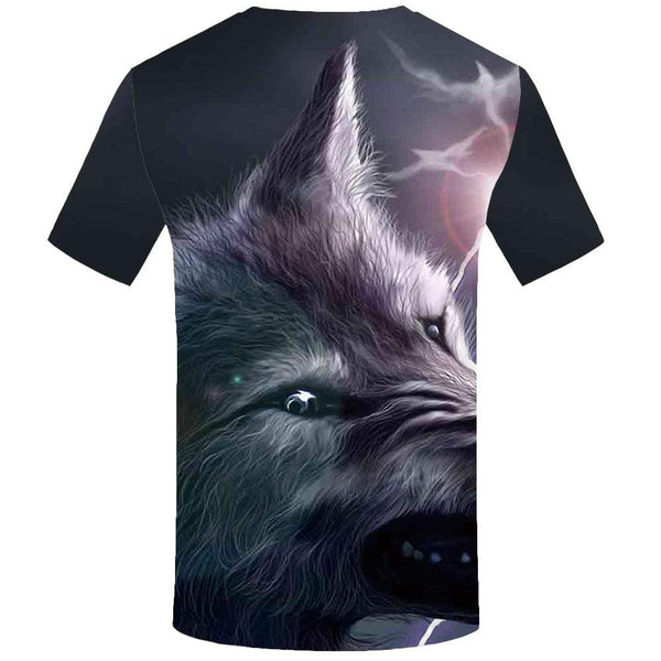 
Wolf T shirt Men Lightning Tshirt Anime Gray T-shirt 3d Animal T shirts Funny Art Tshirts Print Mens Fashion Hip hop Unisex
                