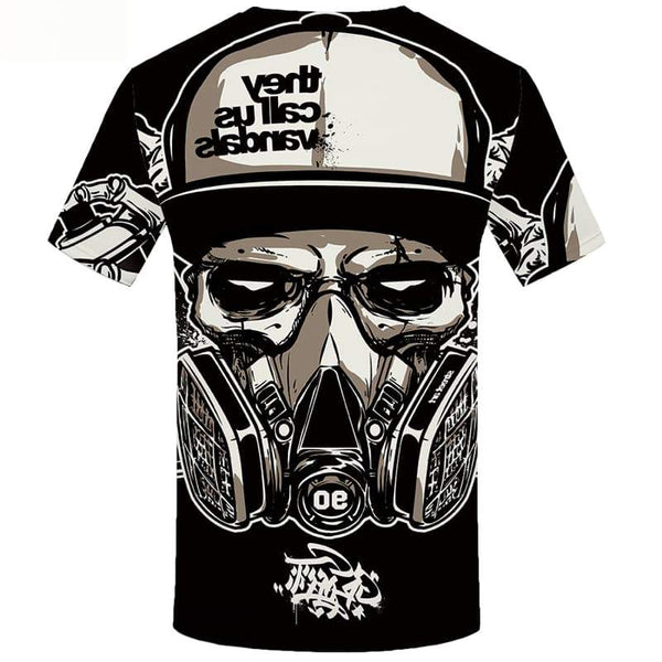 
Skull T shirts Men Metal T shirts Funny Military T-shirts 3d Short Sleeve
                