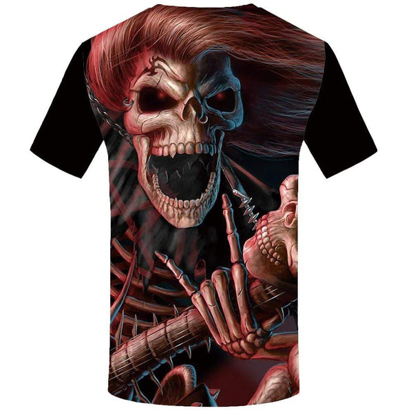 
Skull T-shirts Men Skeleton Tshirt Anime Gothic T-shirt 3d Music T shirts Funny Red Tshirts Print Mens Fashion Graphic Unisex
                
