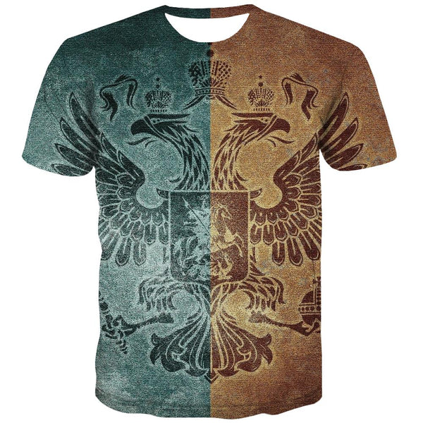 
blue-yellow symmetrical totem tshirt Casual special texture Casual different art costume men
                