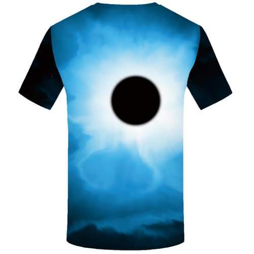 
Galaxy T-shirt Men Moon T shirts Funny Blue T-shirts 3d Space Tshirts Cool Black Hole Tshirts Novelty Short Sleeve Punk Rock - KYKU
                