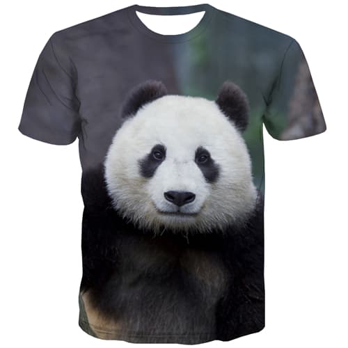 Panda T shirts Men Animal Tshirts Cool Lovely T-shirts Graphic Harajuku T-shirts 3d Funny Tshirts Casual Short Sleeve summer - KYKU