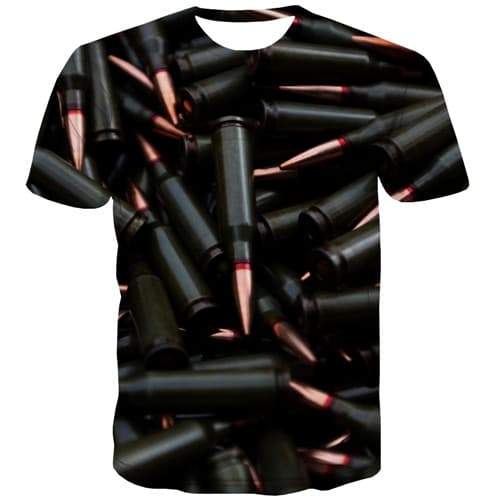 Psychedelic T-shirt Men Metal Tshirt Anime War T-shirts Graphic Black Shirt Print Gothic T shirts Funny Short Sleeve summer Men - KYKU