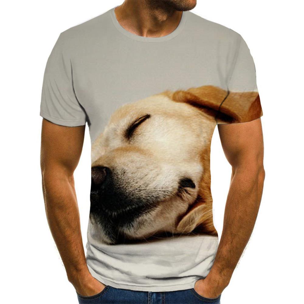 tshirt animaldocile pets Novelty 3D shirtCool men dog art costume