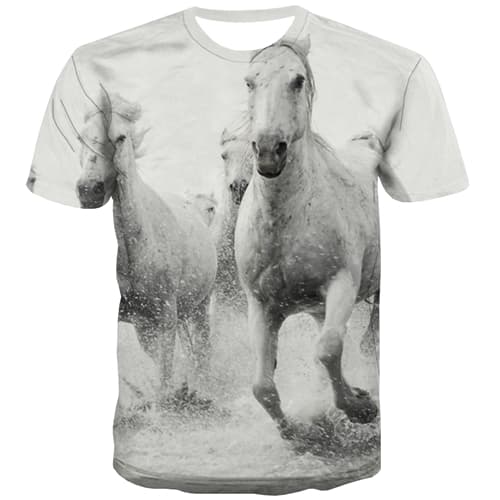 Horse T shirts Men Animal T-shirts Graphic Funny T-shirts 3d Harajuku Tshirts Casual Leisure Tshirts Novelty Short Sleeve summer - KYKU
