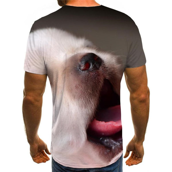 
Little White dog shirts Puppy Cute Pets shirt tee art costume Casual big Smart dogs man
                