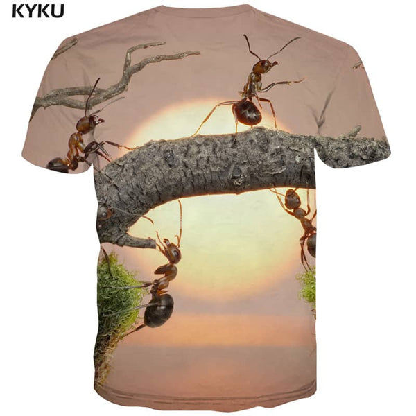 
t shirt insect plant Casual Casual beautiful men art costume
                