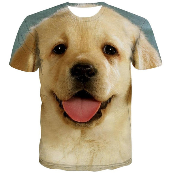 
tshirts Golden Retriever dog Puppy Cute Pets Casual shirt 3D men big Smart dogs art costume Casual
                
