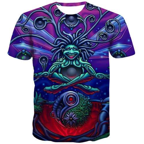 Anime T shirts Men Funny Tshirts Novelty Hip Hop Tshirt Anime Harajuku Tshirts Cool Punk Rock T-shirts Graphic Short Sleeve - KYKU