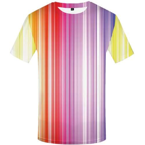 Colorful T-shirt Men Psychedelic T shirts Funny Gothic Tshirts Novelty Harajuku Tshirt Anime Punk Rock Tshirts Casual - KYKU