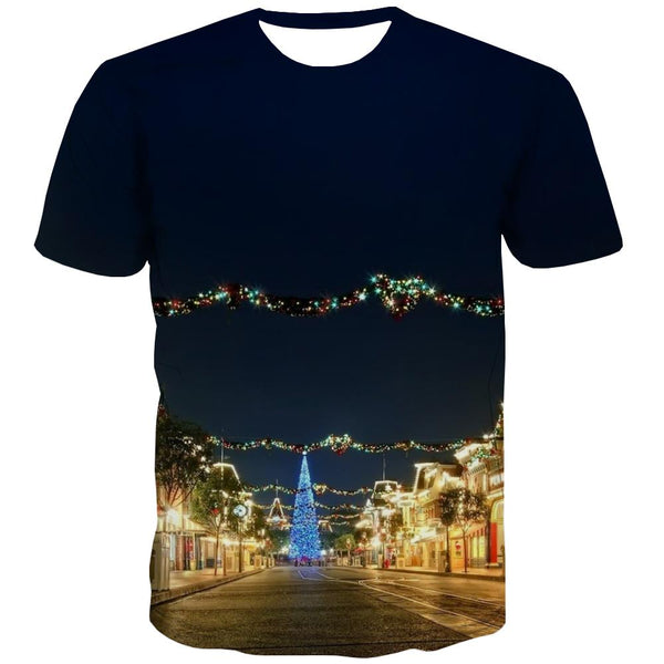 
street lighting t shirt festival Casual shirt 3D men Christmas art costume Cool
                
