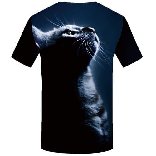 
Cat T-shirt Men Animal T shirts Funny Space Tshirts Casual Harajuku T-shirts Graphic Short Sleeve Full Print Unisex Tee Top Slim - KYKU
                