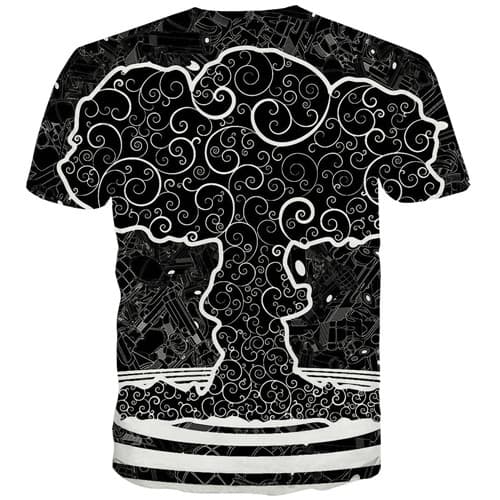 
Mushroom Cloud T shirts Men Psychedelic Tshirts Casual Black Tshirt Anime Gothic T shirts Funny War Tshirts Novelty Short Sleeve - KYKU
                