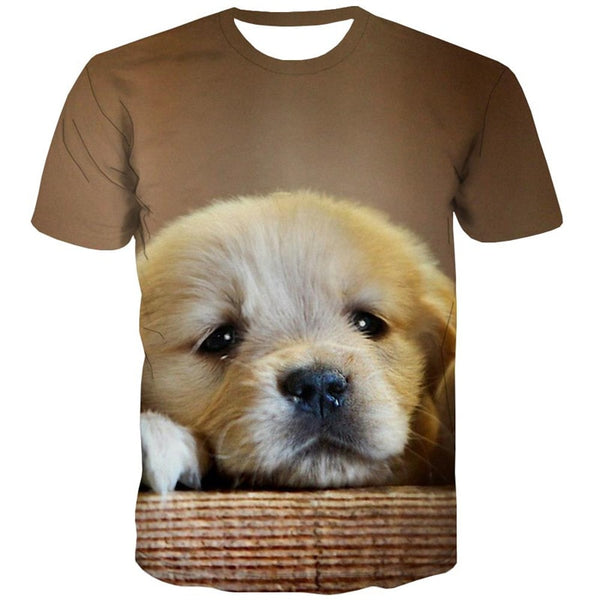 
shirt Golden Retriever dog top tee Puppy Cute Pets Cool art costume man big Smart dogs
                