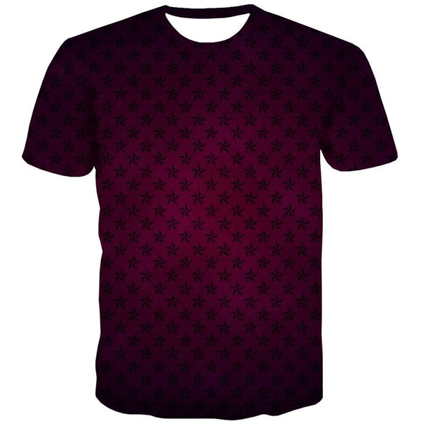 
Deep fuchsia  pentagram texture tshirts 3D tshirt special texture art costume different man Cool
                