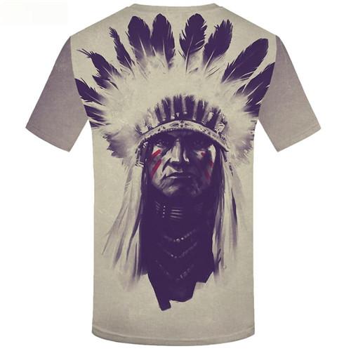 
Indians T shirts Men Feather Tshirt Anime White T-shirts Graphic Character Shirt Print King Tshirts Casual Short Sleeve Fashion
                