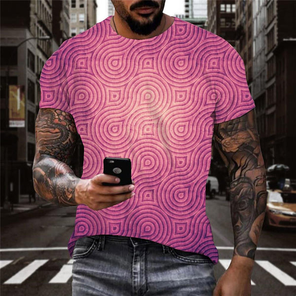 
Fuchsia symmetrical texture shirt shirt tee special texture different art costume man Cool
                