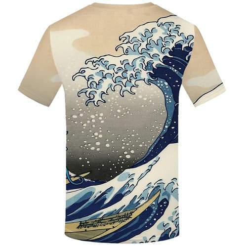 
Wave T-shirt Men Harajuku T-shirts 3d Ferry Shirt Print Character Tshirts Novelty Short Sleeve Hip hop Men/women Tee O-neck - KYKU
                