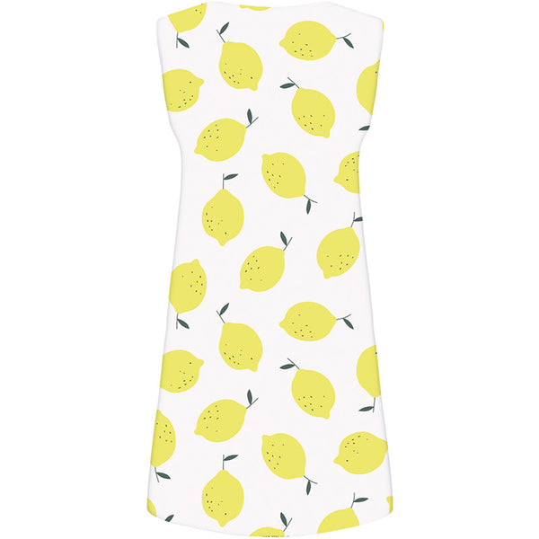 
Lemon Dress Women Fruit Party White Sexy Leaf Beach Womens Clothing Summer
                