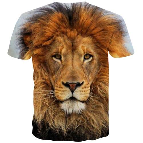
Animal T-shirt Men Lion Tshirts Cool Funny Tshirts Casual Halloween T-shirts Graphic Hip Hop Shirt Print Short Sleeve Fashion - KYKU
                