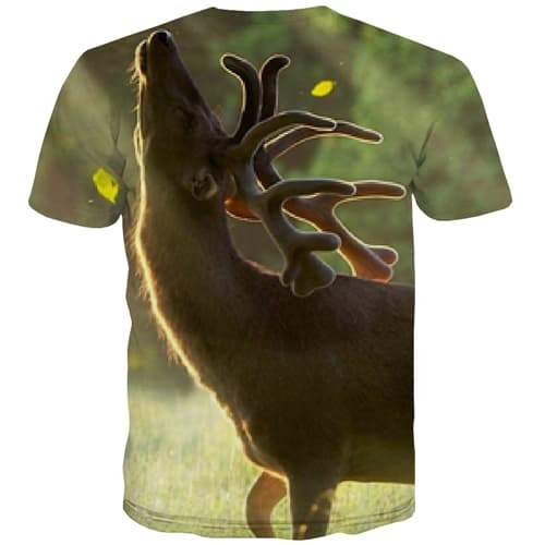 
Deer T shirts Men Animal Tshirt Printed Christmas Tshirts Novelty Funny T-shirts Graphic Street Tshirts Casual Short Sleeve - KYKU
                