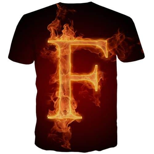 
Flame T-shirt Men Letter Shirt Print Black T shirts Funny Fire Tshirts Cool Gothic Tshirt Anime Short Sleeve Fashion Men women - KYKU
                