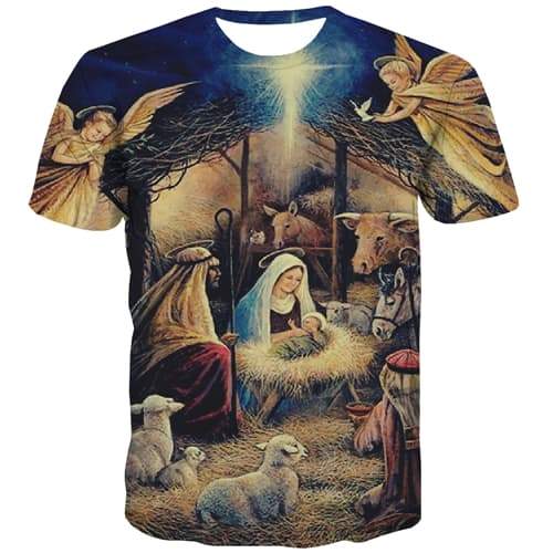 Angel T shirts Men Pharaoh Tshirts Cool Animal T shirts Funny Retro Tshirt Anime Lovely T-shirts Graphic Short Sleeve T shirts - KYKU