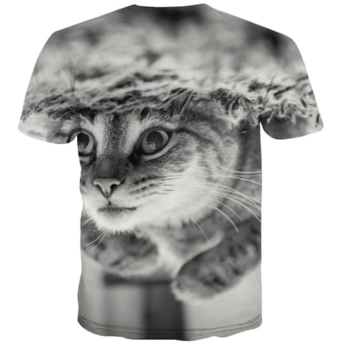 
Cat T-shirt Men Animal T-shirts Graphic Lovely Tshirts Casual Funny Shirt Print Street Tshirt Printed Short Sleeve Punk Rock - KYKU
                