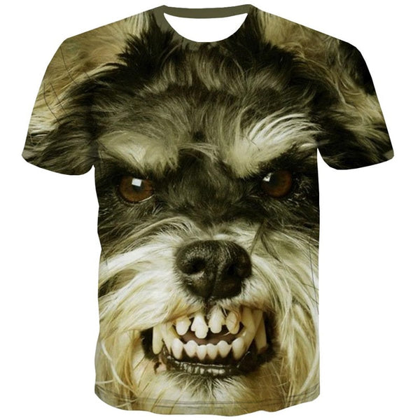 
dog t shirts Novelty 3D shirt Puppy Cute animal big Smart dogs men Cool outfits
                