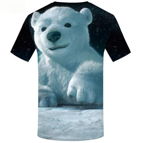 
Bear T-shirt Men Snow Shirt Print Animal T-shirts Graphic Russia T shirts Funny White Tshirts Cool Short Sleeve Punk Rock
                