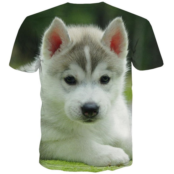 
Husky dog shirts Puppy Cute Pets t shirt 3D men Casual art costume big Smart Husky dogs
                