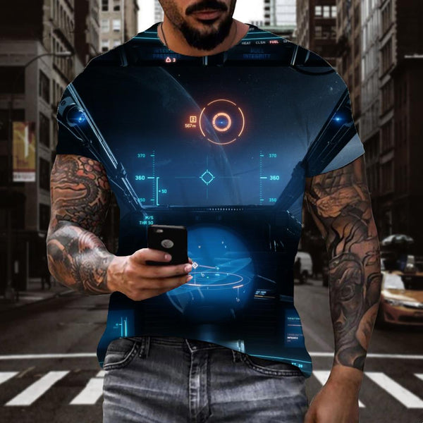 
shirt Airship air ship Print clothes art costume Cool men flying ship
                