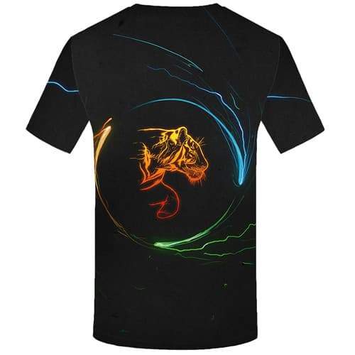
Tiger T-shirt Men Black T-shirts 3d Animal T shirts Funny Lightning Tshirts Cool Space Tshirt Anime Short Sleeve Full Print - KYKU
                