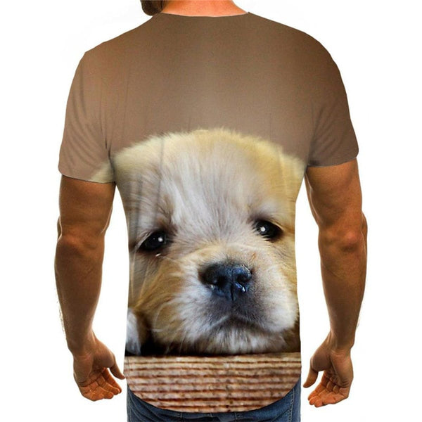 
Golden Retriever dog shirt Novelty 3D shirt Puppy Cute Pets big Smart dogs Cool art costume man
                