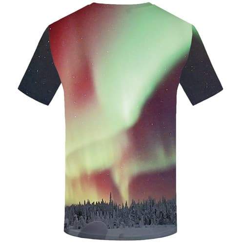 
Aurora T-shirt Men Colorful Tshirt Anime Nebula Tshirts Casual Forest T shirts Funny Harajuku Shirt Print Short Sleeve Hip hop - KYKU
                