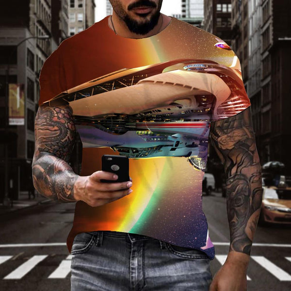 
tshirt Airship tee shirt air ship flying ship men art costume Casual
                