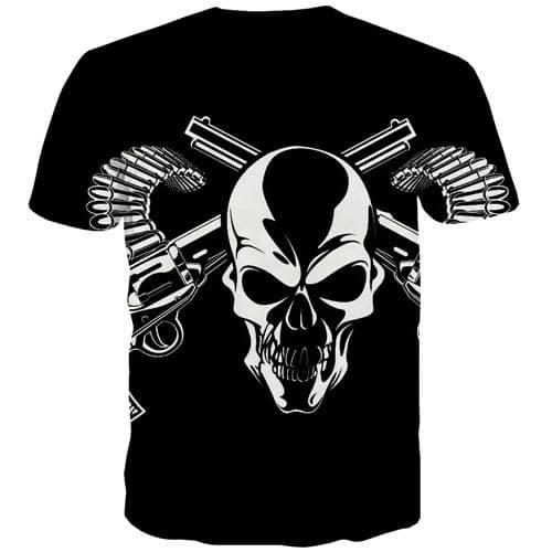 
Skull T-shirt Men Military Tshirt Printed Hip Hop T shirts Funny Punk Rock T-shirts 3d Gothic Tshirts Cool Short Sleeve T shirts - KYKU
                