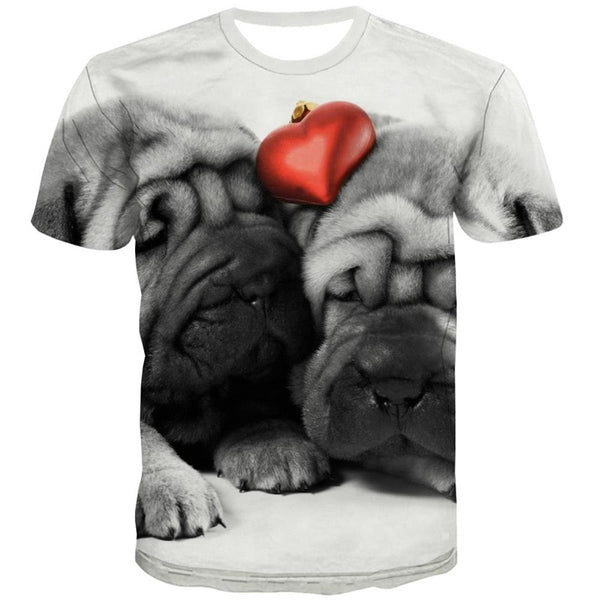 
dog shirts Print clothes Puppy Cute Pets art costume Cool big Smart dogs men
                