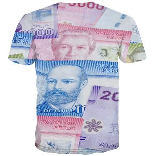 
Money T shirts Men Chilean Peso Tshirt Anime Chile Shirt Print Harajuku Tshirt Printed Gothic Tshirts Novelty Short Sleeve - KYKU
                