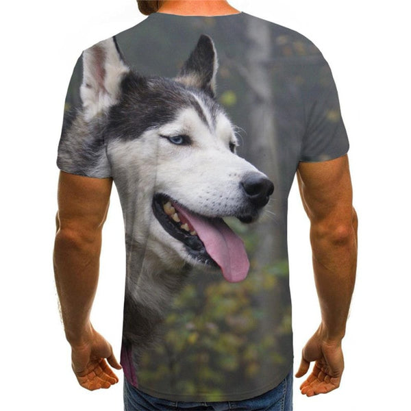 
tshirt Husky dog tee shirt Puppy Cute Pets big Smart Husky dogs men art costume Casual
                
