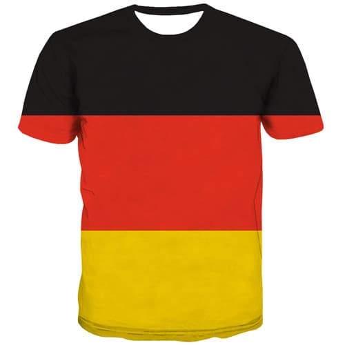 German Flag T shirts Men Germany Shirt Print Colorful Tshirts Cool Harajuku Tshirt Anime Gothic Tshirt Printed Short Sleeve - KYKU