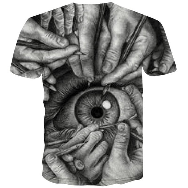 
Eye tshirt abstract personality Funny 3D t shirt Casual men fun geometric colorful art art costume
                