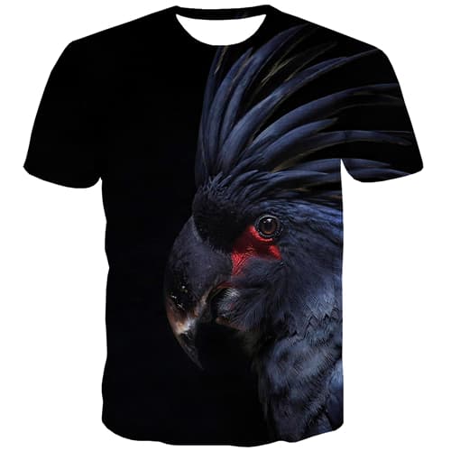 Eagle T shirts Men Animal Tshirt Anime Halloween T shirts Funny Hip Hop Tshirt Printed Black Tshirts Cool Short Sleeve Hip hop - KYKU