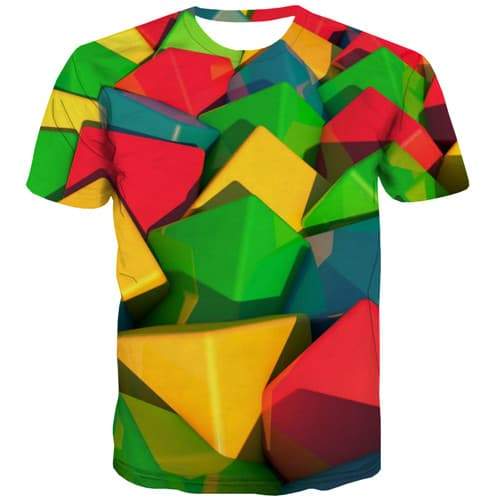 Psychedelic T-shirt Men Square Tshirt Anime Russia T-shirts 3d Colorful Tshirts Cool Harajuku T shirts Funny Short Sleeve summer - KYKU
