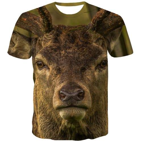Animal T shirts Men Lovely T-shirts 3d Hilarious Tshirt Anime Street Tshirts Novelty Harajuku T shirts Funny Short Sleeve - KYKU