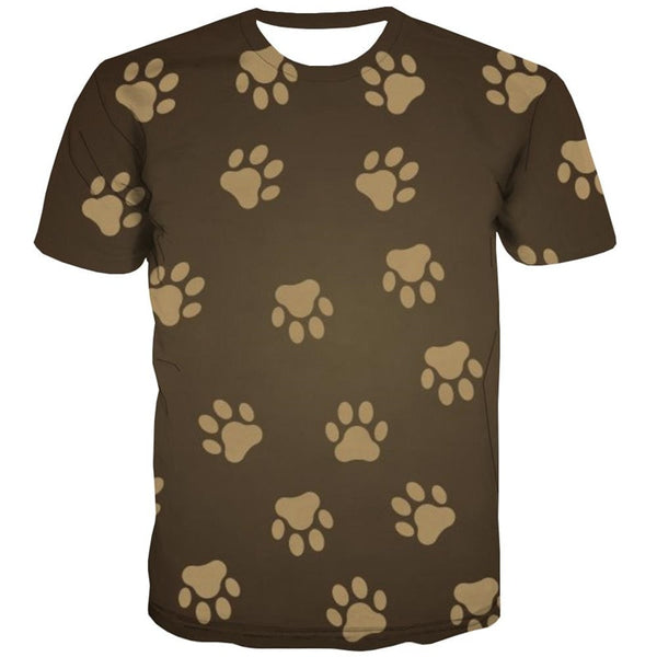 
tshirt dog paw print Puppy Cute Pets 3D tshirt big Smart dogs men art costume Cool
                
