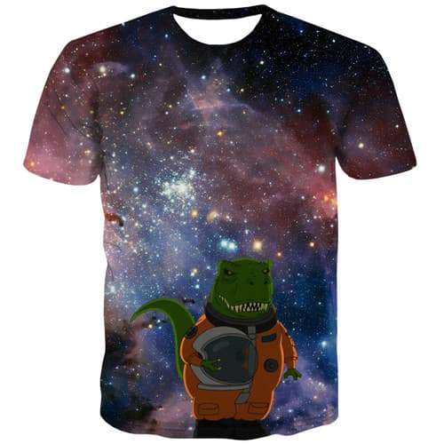 Galaxy Space T-shirt Men Nebula T shirts Funny Astronaut Tshirt Printed Animal Tshirt Anime Gothic T-shirts 3d Short Sleeve - KYKU