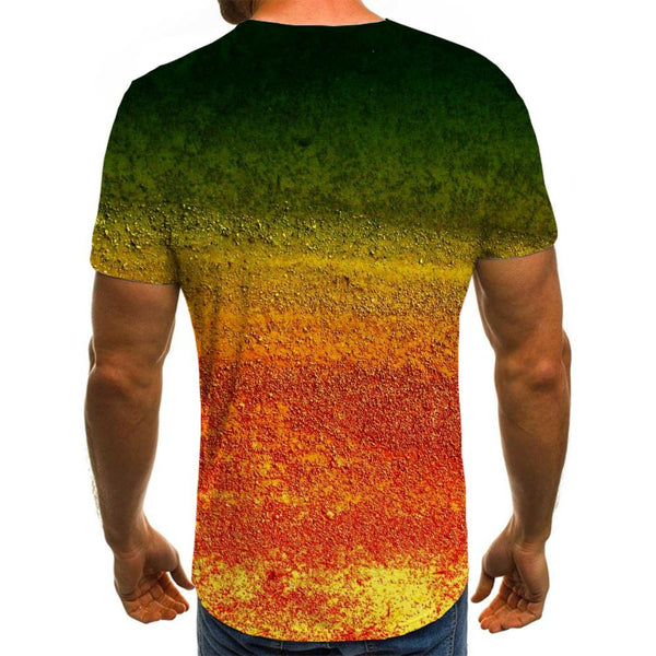 
orange gradient particles tshirts special texture 3D tshirt different men art costume Cool
                