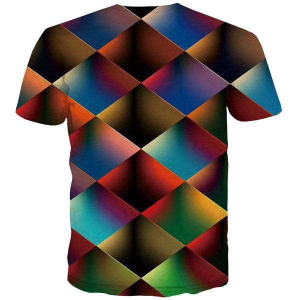 
Square T-shirt Men Graphic T-shirts Graphic Casual T-shirts 3d Rainbow Tshirts Cool Geometric Tshirt Anime Short Sleeve - KYKU
                